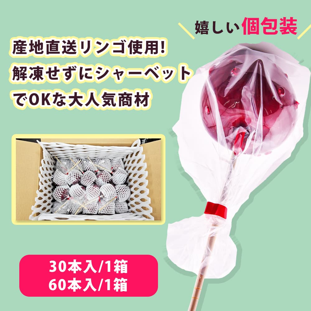 アイス 丸ごとりんご飴 170g/本
