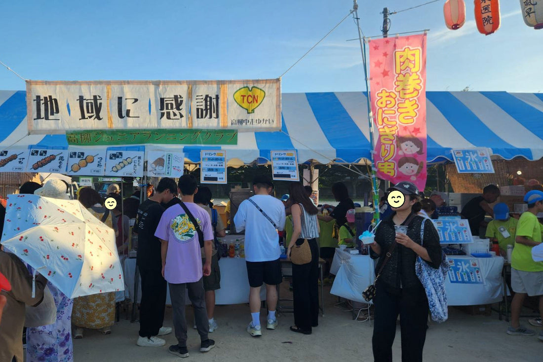 祭での出品３年目。ここの地域にも肉巻きおにぎり串浸透してきました(^^♪