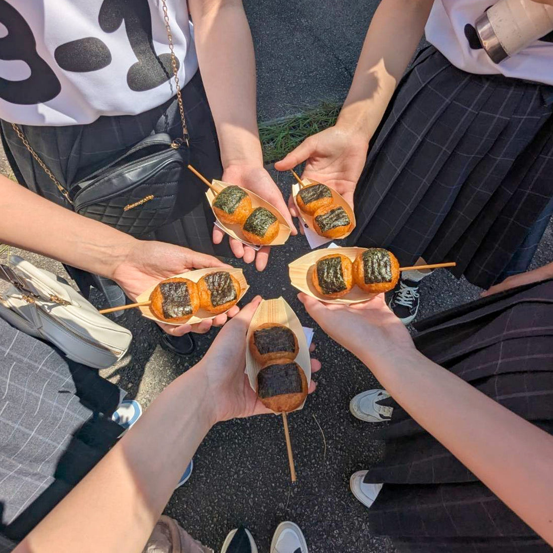 高校の文化祭でご使用いただきました！| 揚げもち（醤油味）🍘🍡