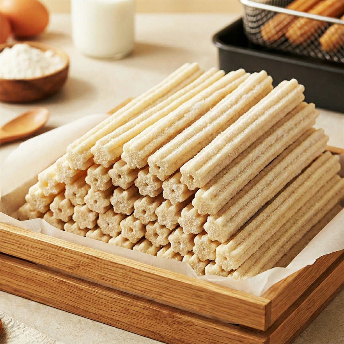 チュロス シナモン味 80本入り (55g×80個) 冷凍生地